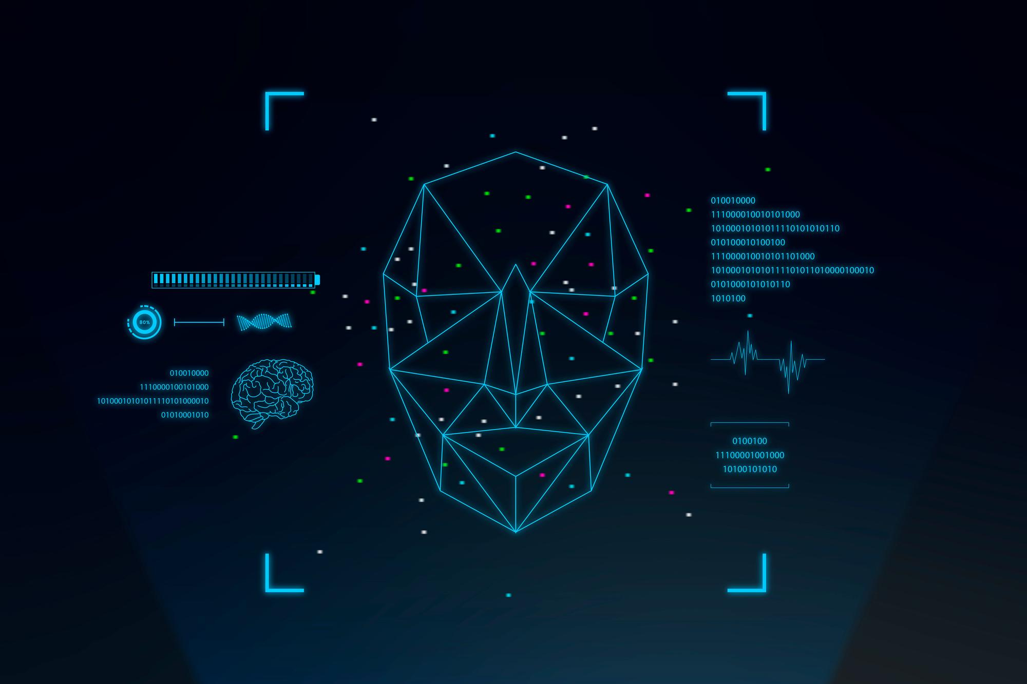 Scanning face using detection technology